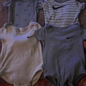 Nike Gray and Cream 6/9 month bundle